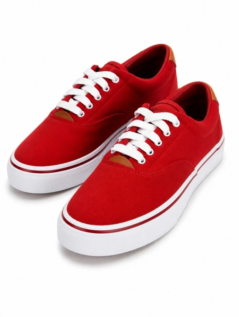 Polo Ralph Lauren Thorton Red Mens Signature Pony Logo Sneakers Sz 7.5